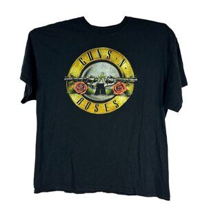 Guns N Roses Black Graphic Logo T Shirt Size XL Made In Dominican Republic